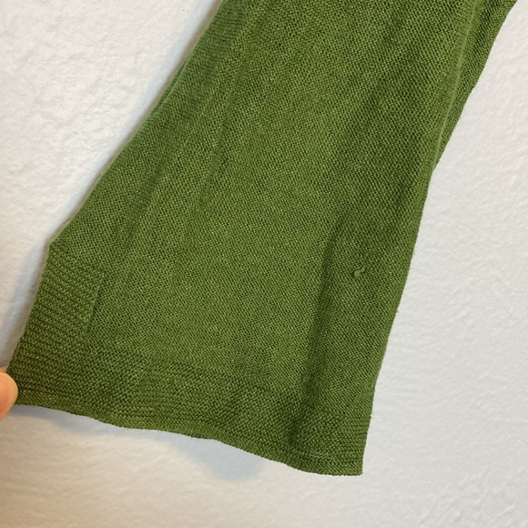 J. Jill Women's Size S *PATCHED* Green Linen Blend Lightweight Sweater Shirt Top - Picture 2 of 14